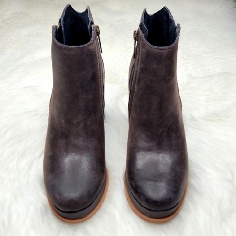 SOREL Blake Bootie Blackened Brown Double Side Zip Boots - Picture 7 of 16